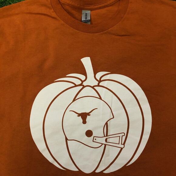 Burnt Orange Texas Longhorns Pumpkin Graphic Tee - Picture 3 of 4